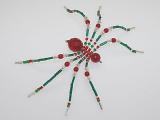 Medium 'Green' Style Christmas Spider Ornament