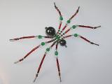 Red Color Style Christmas Spider
